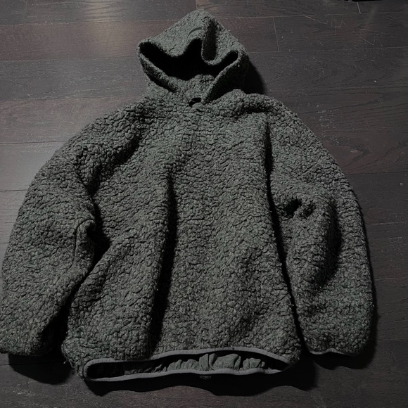 Fear Of God Polar Fleece Hoodie in Paris Sky FG24FW50 gray Fleece Schwarz MEDIUM - Picture 3 of 15